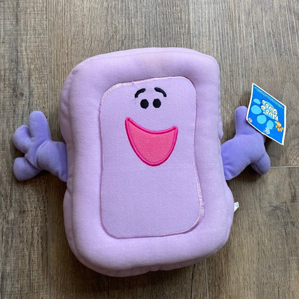Vintage 2003 Blues Clues Slippery Soap Plush Nanco Purple Nick Jr Toy NWT